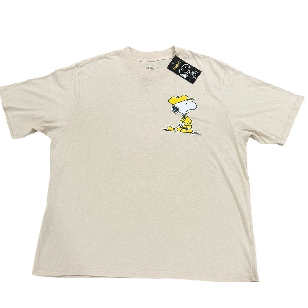 Peanuts Snoopy Good Grief Gold‎ Tee Men's Medium NWT